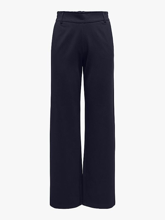 Only Poptrash Life Mid Waist Straight Pant Night Sky