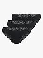 Only Chloe Lace Brazil 3-Pack Black