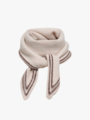 Only Camilla Knit Small Scarf Pumice Stone / Chocolate Torte Edge
