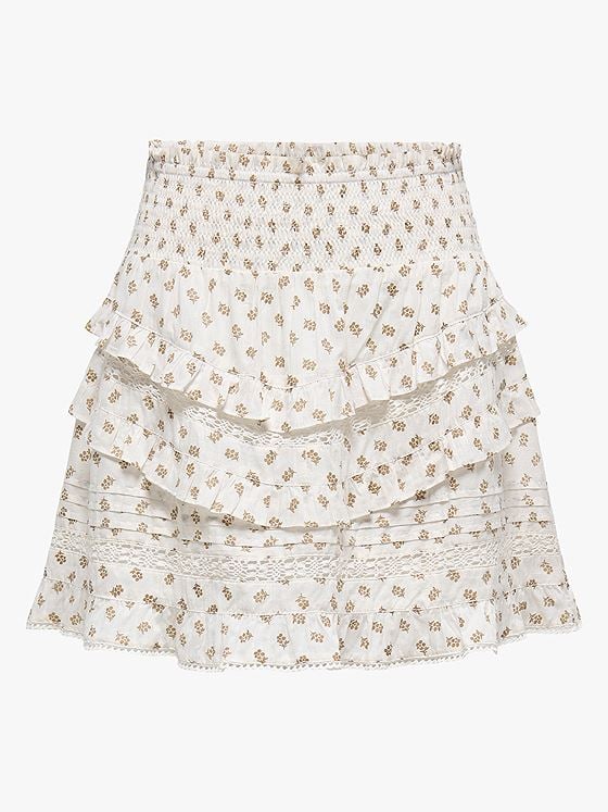 Only Jasmin Flounce Skirt Cloud Dancer