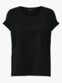 Only Moster Glitter Short Sleeve Top Black Lurex