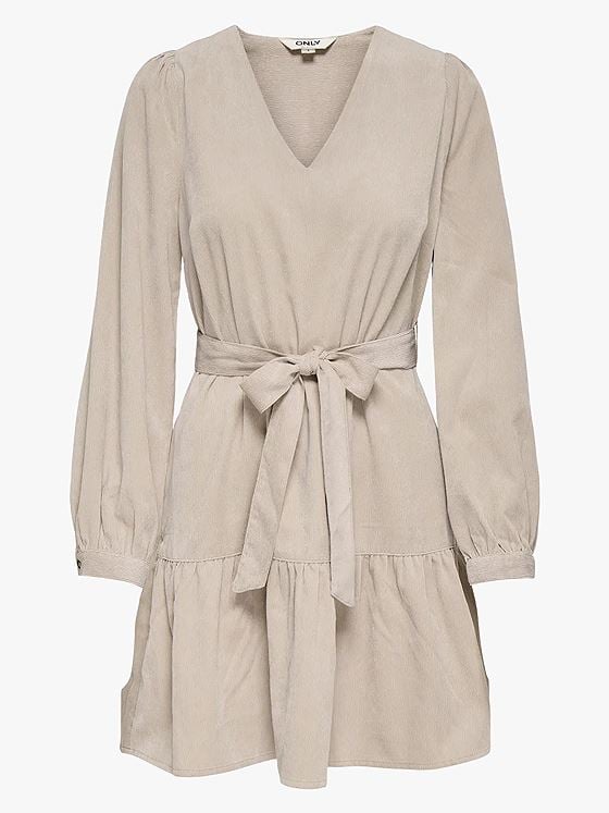 Only Marike Life Long Sleeve Cord Belt Dress String