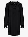 Only Fayce Long Sleeve Short Loose Dress Black