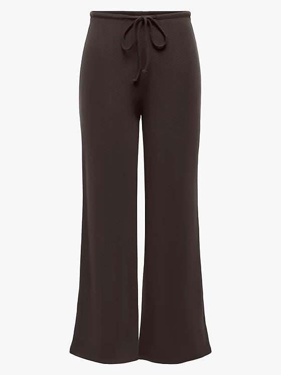 Only Kaya Life Wide Pants JRS Chocolate Torte
