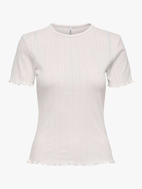 Only Tenna Life O-Neck Short Sleeve Top CLOUD DANCER