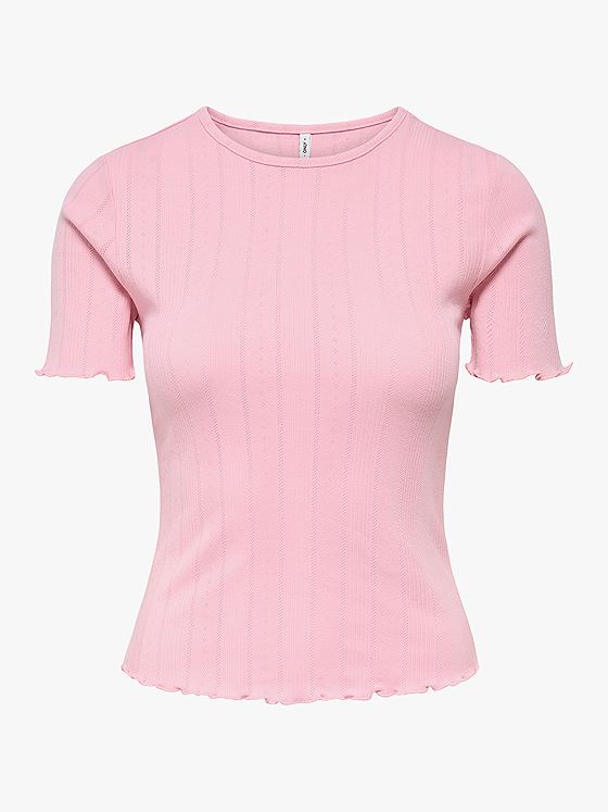 Only Tenna Life O-Neck Short Sleeve Top Romance Rose