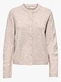 Only Simoni Long Sleeve O-Neck Cardigan Pumice Stone