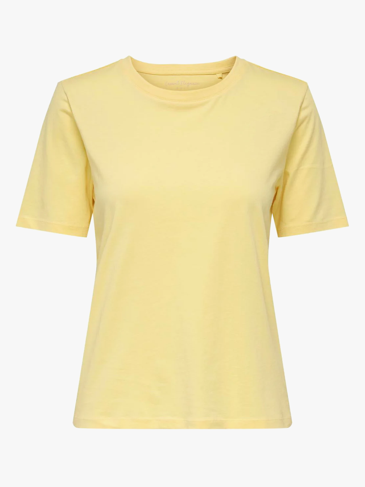 Only Happy Life Short Sleeve O-Neck Tee Sunlight