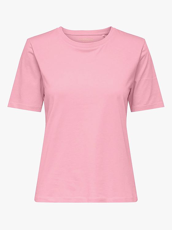 Only Happy Life Short Sleeve O-Neck Tee Rosa