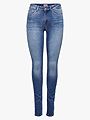 Only Blush Mid Skinny Forever Black Jeans Medium Blue Denim