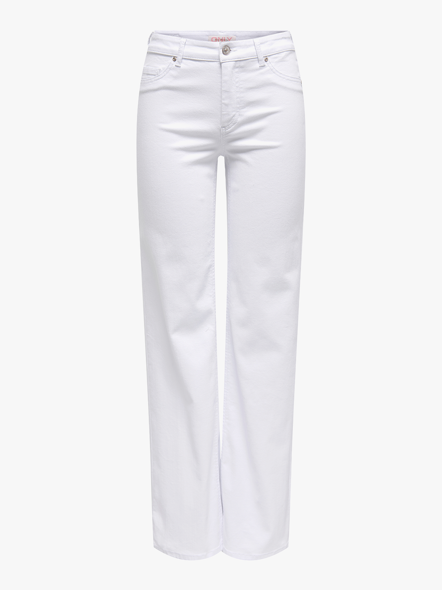 Only Blush Mid Straight Denim White
