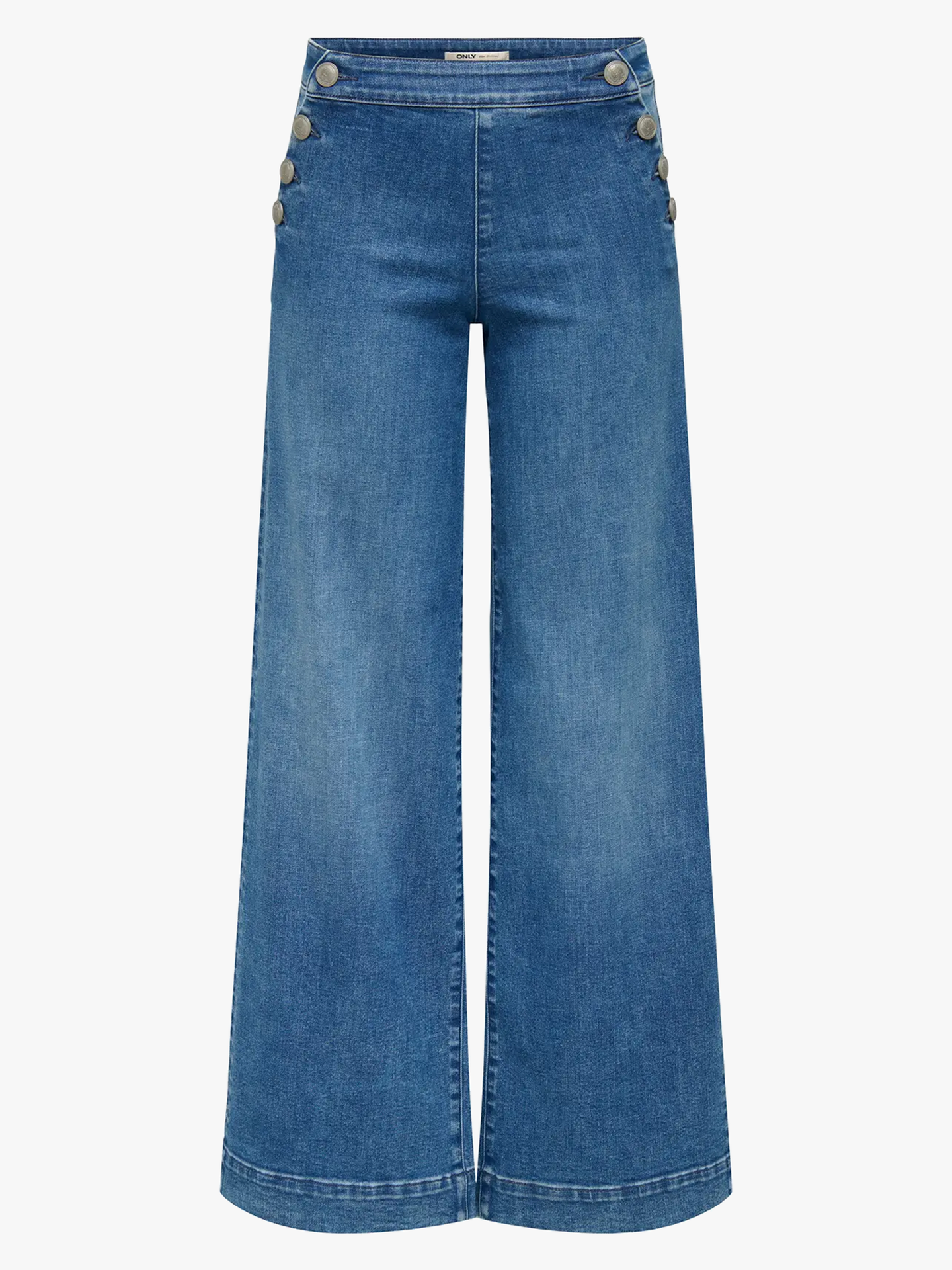 Only Madison Blush High Waist Wide Denim Medium Blue Denim