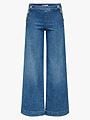 Only Madison Blush High Waist Wide Denim Medium Blue Denim