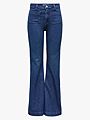 Only Madison High Waist Pocket Flare Denim Dark Blue Denim