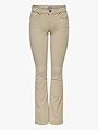 Only Mary-Global Mid Cord Flared Pant Oatmeal