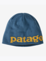Patagonia Beanie Hat Logo Belwe Mini Logo Belwe Knit: Wavy Blue