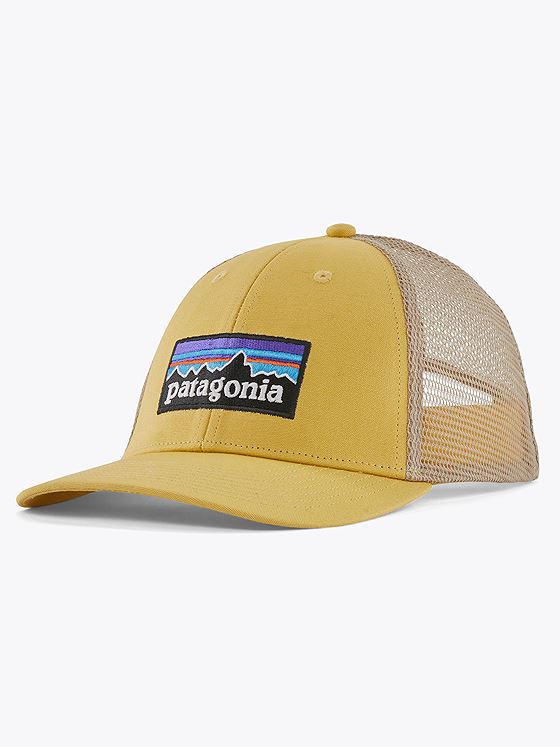 Patagonia P-6 Logo LoPro Trucker Hat Golden Yellow