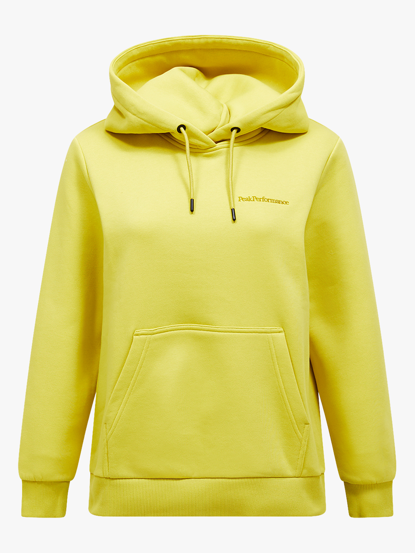 Peak Performance Original Small Logo Hood Canary Lime