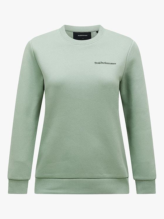 Peak Performance Original Small Logo Crew Green Valley