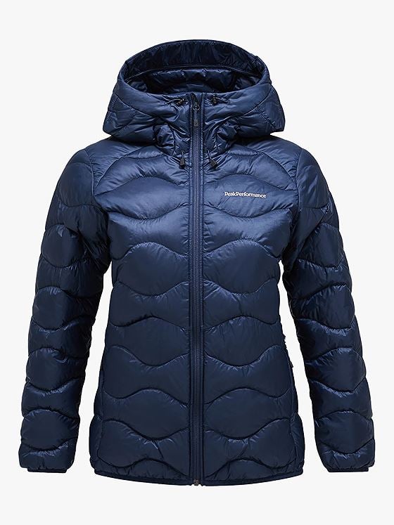 Peak Performance Helium Down Hood Jacket Women BLUE SHADOW