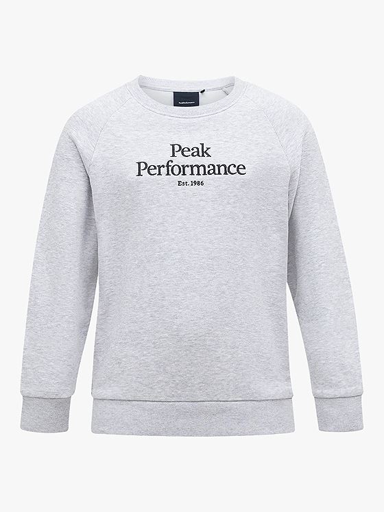 Peak Performance Junior Original Crew Med grey melange
