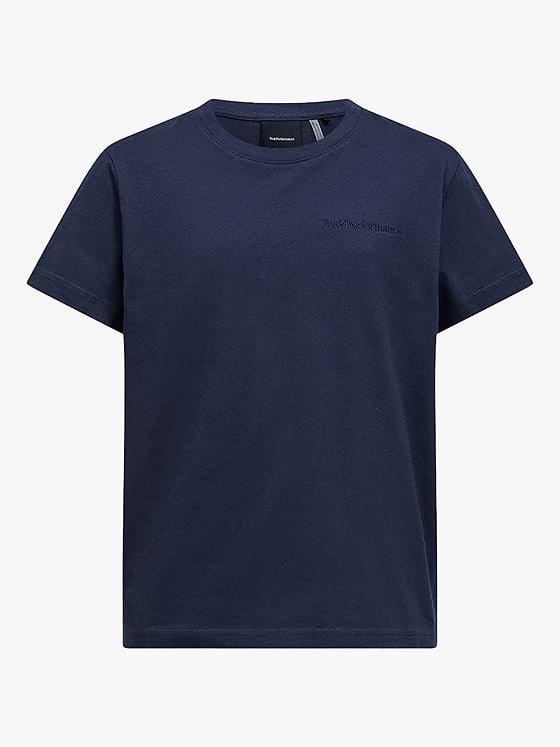 Peak Performance Jr Original Small Logo Tee Blue Shadow