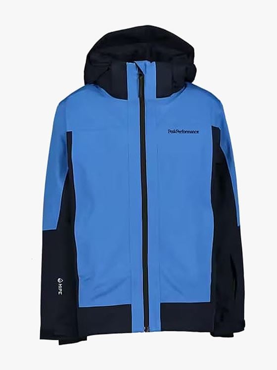 Peak Performance Junior Rider Tech Insulated Jacket Azure Ascent / Blue Shadow