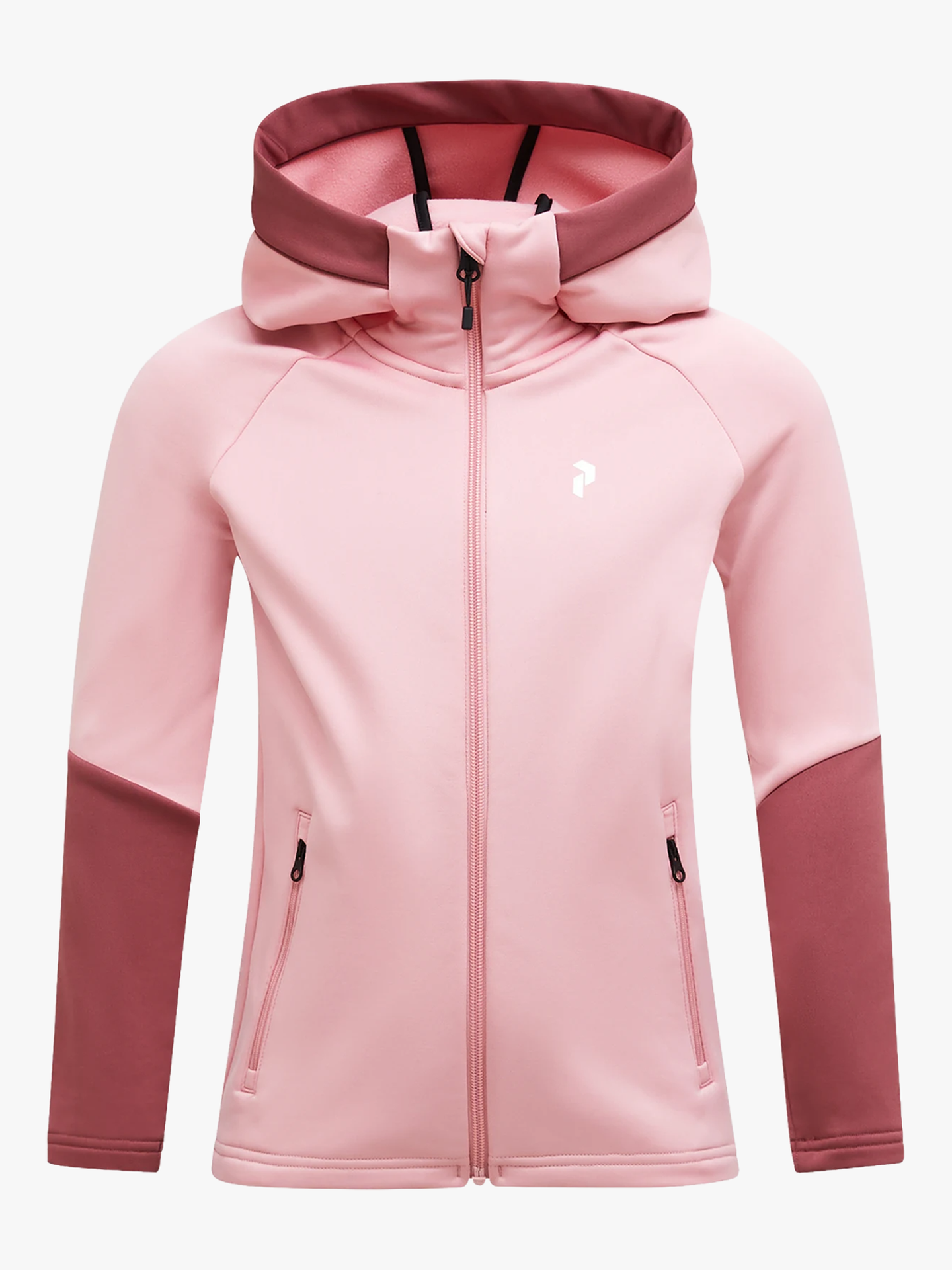 Peak Performance Junior Rider Essentials Zip Hood Wild Blush / Wild Rouge