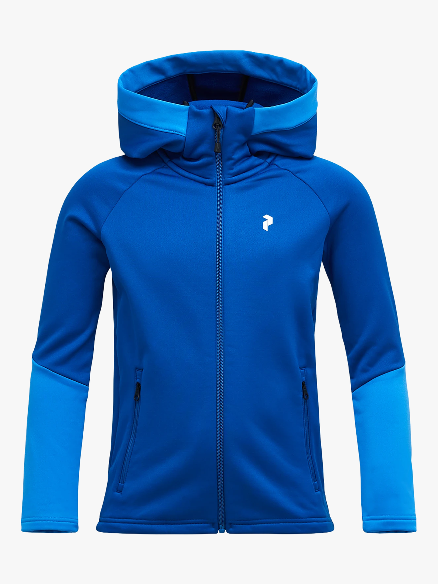 Peak Performance Junior Rider Essentials Zip Hood True Blue / Crisp Air Blue