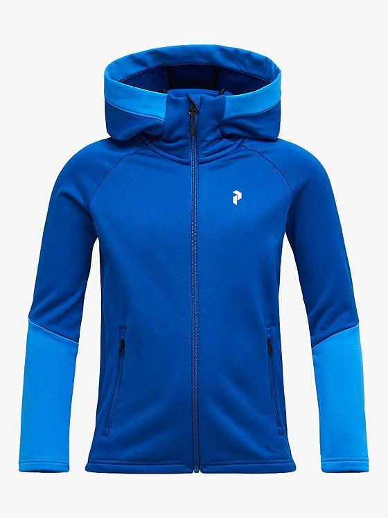 Peak Performance Junior Rider Essentials Zip Hood True Blue / Crisp Air Blue