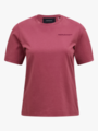Peak Performance Original Small Logo Tee Women Wild Rouge