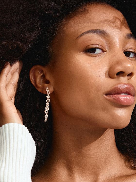 Pilgrim Sunset Øredobber Sølvbelagt