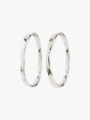 Pilgrim Ember Large Hoops Silver