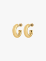 Pilgrim Phase Small Hoops Gullbelagt