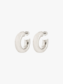 Pilgrim Phase Medium Hoops Sølvbelagt