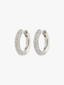 Pilgrim Tatum Medium Hoops Sølvbelagt