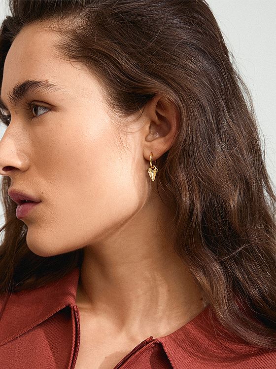 Pilgrim Jules Øredobber Gullbelagt