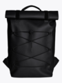 Rains Velcro Rolltop Backpack Black