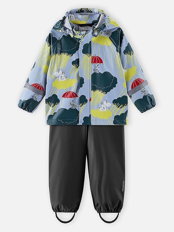 Reima Moomin Plask Rain Outfit Airy Blue