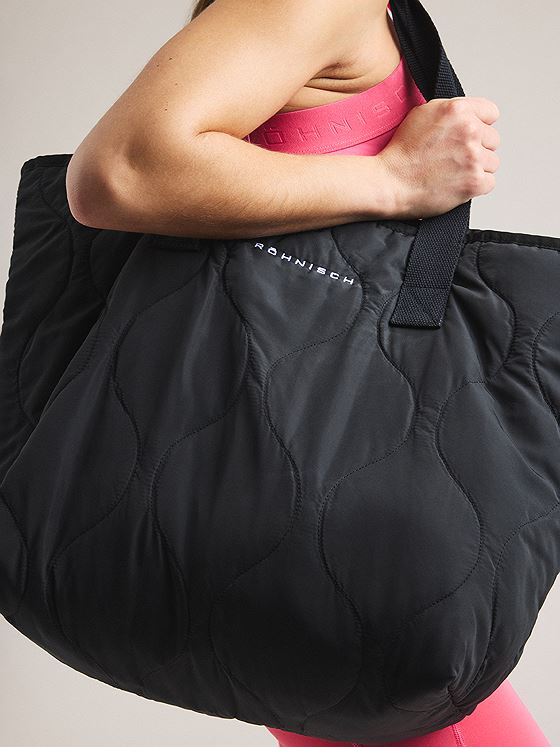Röhnisch Quilt Tote Bag Black