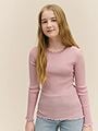 Rosemunde Balta Long Sleeve Regular Lace T-shirt Dawn Pink