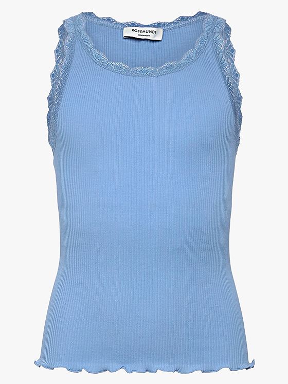 Rosemunde Balta Sleeveless Short Lace Top Blue Heaven