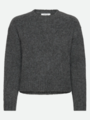 Rosemunde Tulip Long Sleeve Short O-neck Pullover Medium Grey Melange