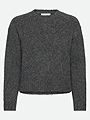 Rosemunde Tulip Long Sleeve Short O-neck Pullover Medium Grey Melange