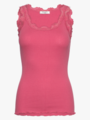 Rosemunde Babette Silk Top With Lace Rosa