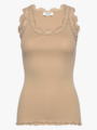 Rosemunde Babette Silk Top With Lace Beige