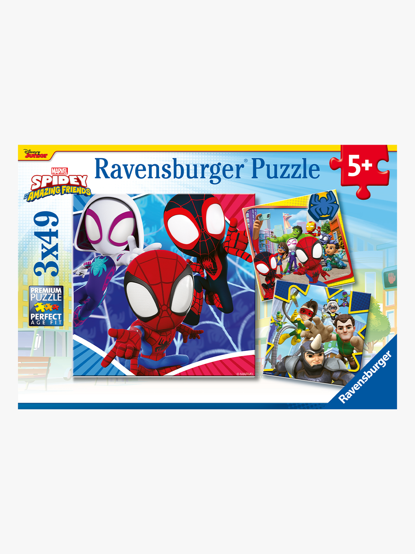 Ravensburger Spideys eventyr 3x49p Flerfarget
