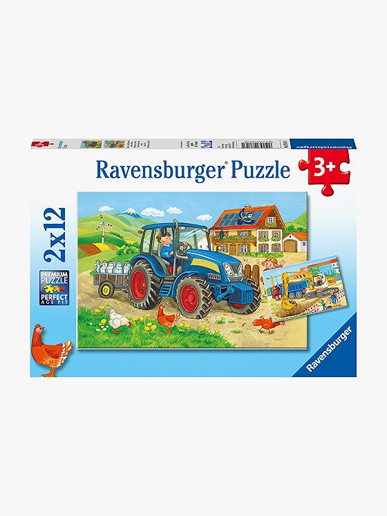 Ravensburger På bondegården 2x12p Flerfarget