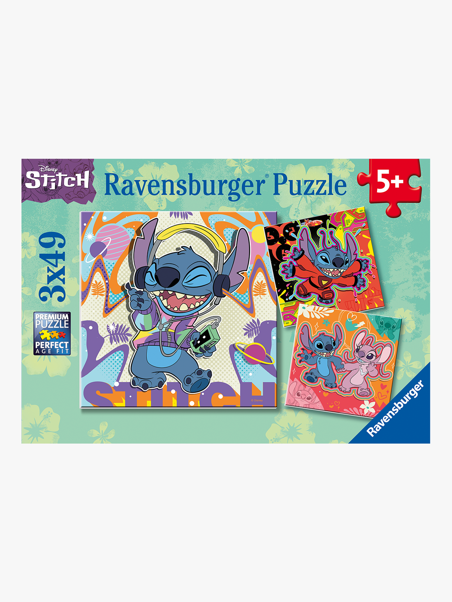Ravensburger Disney Stitch 3x49p Flerfarget