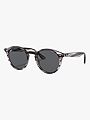 Ray-Ban 0RB2180 Frame: Polished Striped Grey Havana / Lenses: Grey Classic